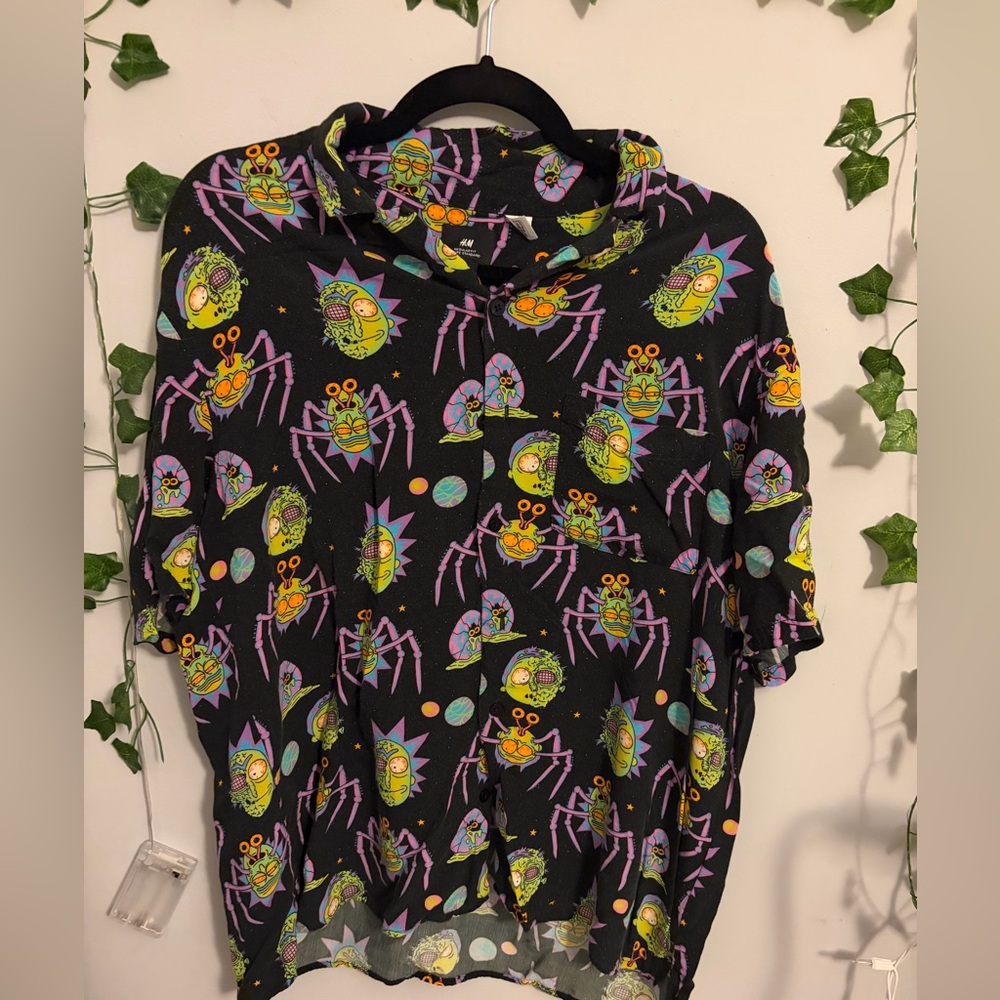 Men’s H&M/Cartoon Network Rick & Morty Sleep Shirt Size M